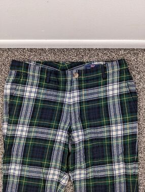 Vineyard Vines Pants Flannel Wool Blackwatch Tartan Plaid $198 32x30 Slim Fit